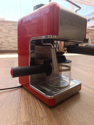 Cafetera Vital Espresso Roja