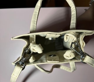 Bolso mano/hombro Stradivarius blanco