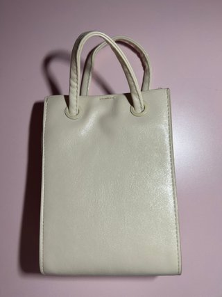 Bolso mano/hombro Stradivarius blanco