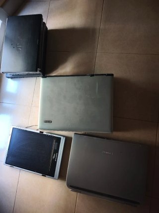 Lote 8 Portátiles Sony, Fujitsu, Toshiba