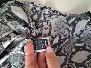 Vestito donna fantasia pitone