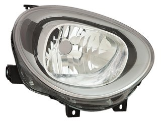 Faro IZQUIERDO O DERECHOdo Electrico Con Motor, Interior Negro (H4) para Fiat 500X 2014