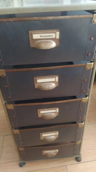 Cajonera estilo industrial