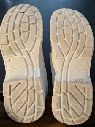 Zapatos de trabajo blancos unisex