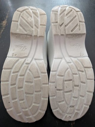 Zapatos de trabajo blancos unisex