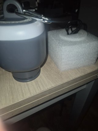 Ventilador portátil con luz y pantalla
