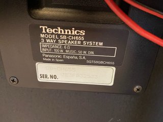 Pareja Altavoces Technics Negros