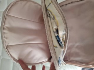Mochila Cath Kidston floral beige y azul