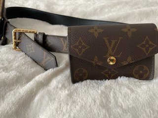 Cinturón Louis Vuitton Monogram Marrón y Dorado