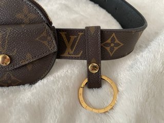 Cinturón Louis Vuitton Monogram Marrón y Dorado
