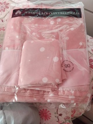 Juego Sábanas Cama 90cm Poliéster