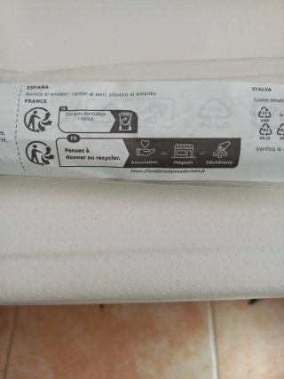 Barra armario Ikea blanca