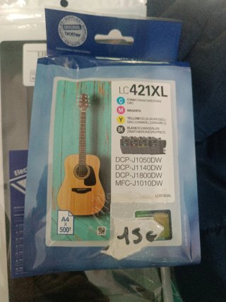 Cartucho Tinta Brother LC421XL Cyan