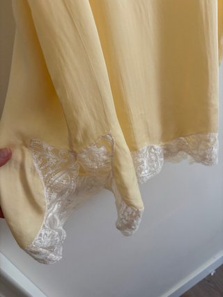 Top lencero Zara amarillo/beige