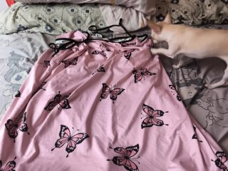 Camisón rosa con mariposas