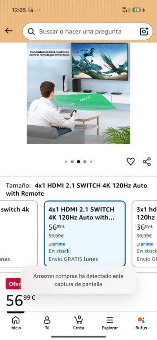 Conmutador HDMI 2.1 AVIDGRAM 4K 120Hz