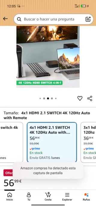 Conmutador HDMI 2.1 AVIDGRAM 4K 120Hz