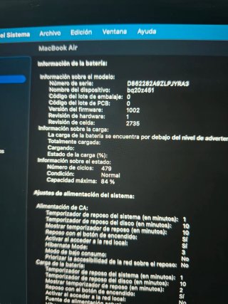 MacBook Air M1 16GB 512GB Plata