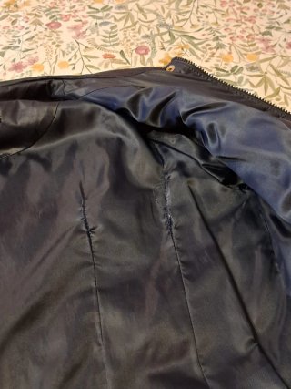 Anorak plumífero azul marino