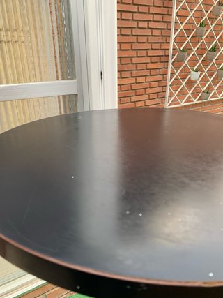 Mesa Alta Jardín/Terraza Madera y Metal