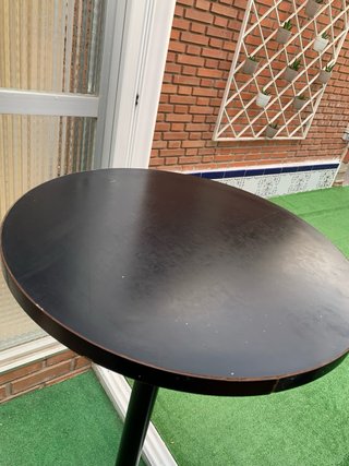 Mesa Alta Jardín/Terraza Madera y Metal
