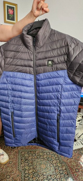 Chaqueta Boriken Hombre Talla XL Azul/Gris