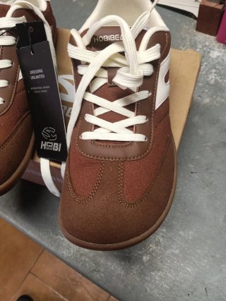 Zapatillas Hobibear Barefoot Marrón y Blanco