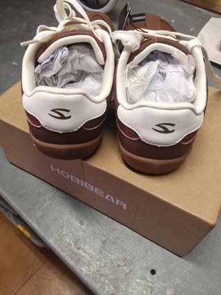 Zapatillas Hobibear Barefoot Marrón y Blanco