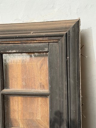 Ventana rústica madera noble