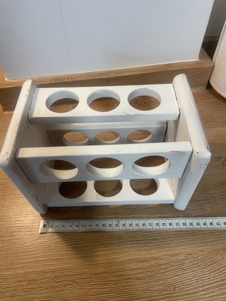 Especiero de madera blanco