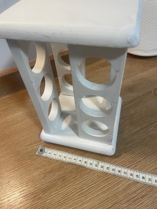 Especiero de madera blanco