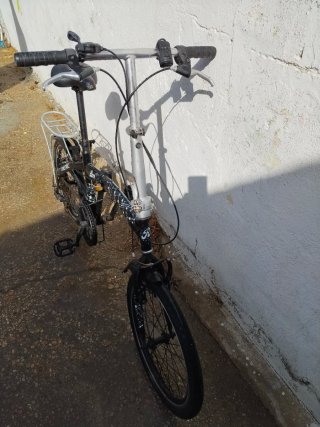 Bicicleta Plegable Negra