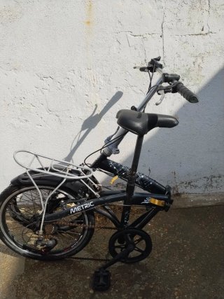 Bicicleta Plegable Negra