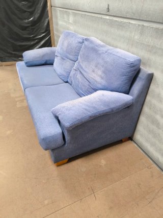 Sofá 3 plazas tela azul