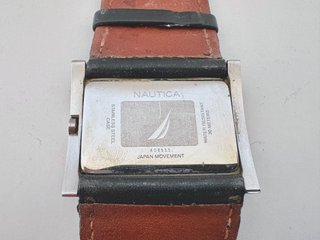 NAUTICA reloj diseño piel 30 metros