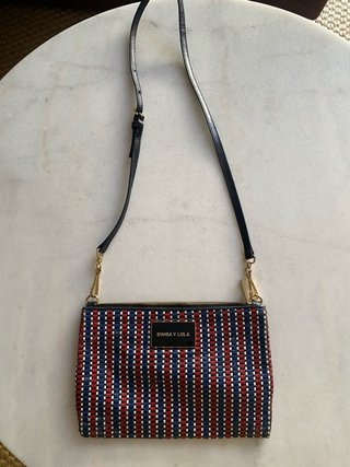 Bolso Bimba y Lola Piel Azul y Rojo