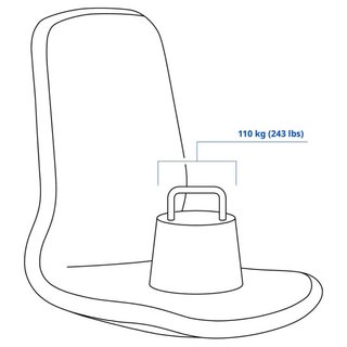 Asiento Silla Respaldo Alto Langfjall Ikea Rosa