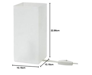 2 lámparas de mesa Ikea Grönö azul