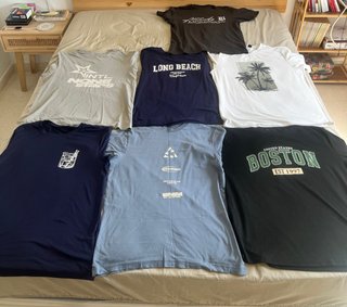 Lote 5 Camisetas Talla M Unisex Varias Marcas