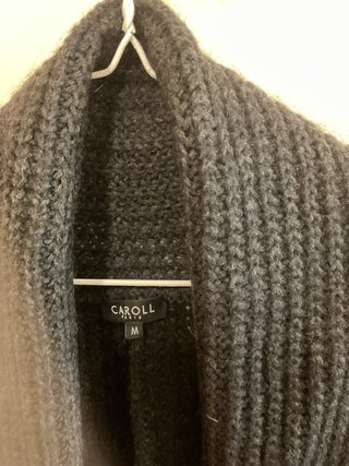 Cárdigan CAROLL Lana Gris Talla M