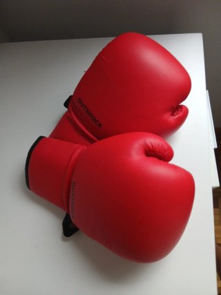 Guantes de boxeo Outshock rojos