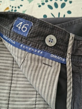 Pantalone uomo lungo cotone avio