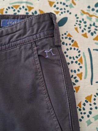 Pantalone uomo lungo cotone avio