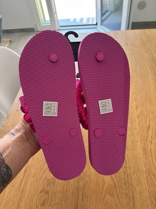 Infradito ZUKI uncinetto rosa taglia 40