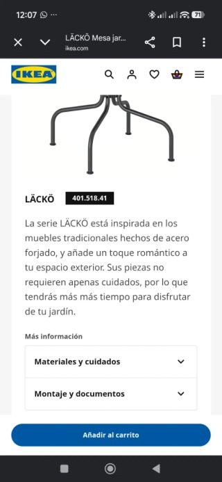 Mesa redonda Ikea