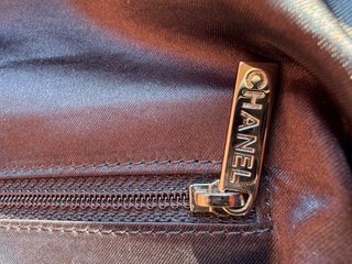 Borsa Chanel Vera Pelle e Velluto Nera