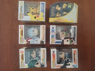 Lote Funko Pop: Pikachu, Goku, Nezuko, Deku, Shiga