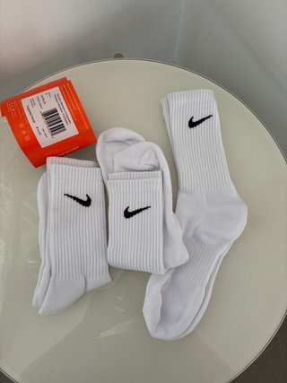Pack 3 Calcetines Altos Nike Blancos Original