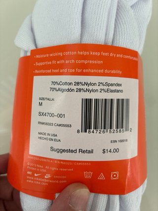 Pack 3 Calcetines Altos Nike Blancos Original
