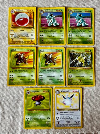 Lotto 13 Carte Pokemon Jungle Holo Rare